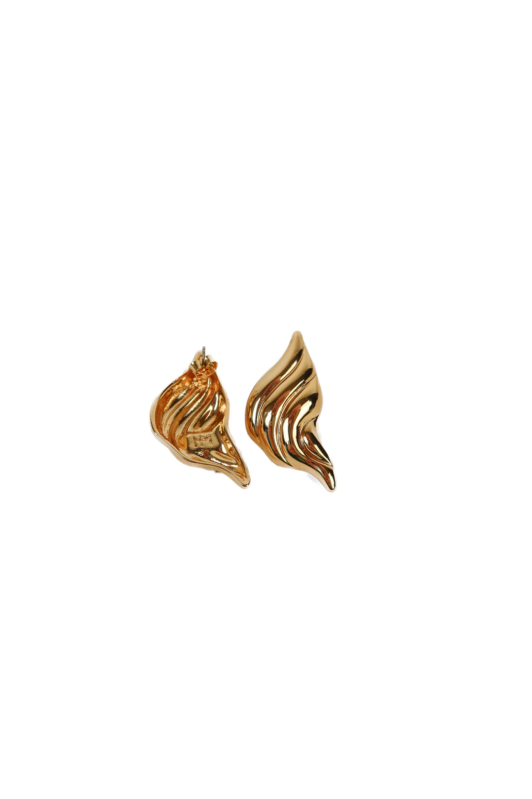 Heaven Mayhem Gold Croissant Earrings