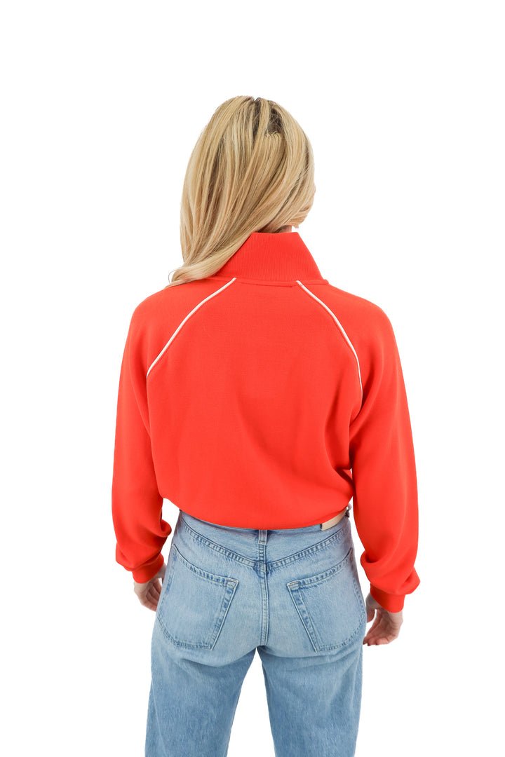 spanx orange airpique track jacket NWT (s; retail $138)