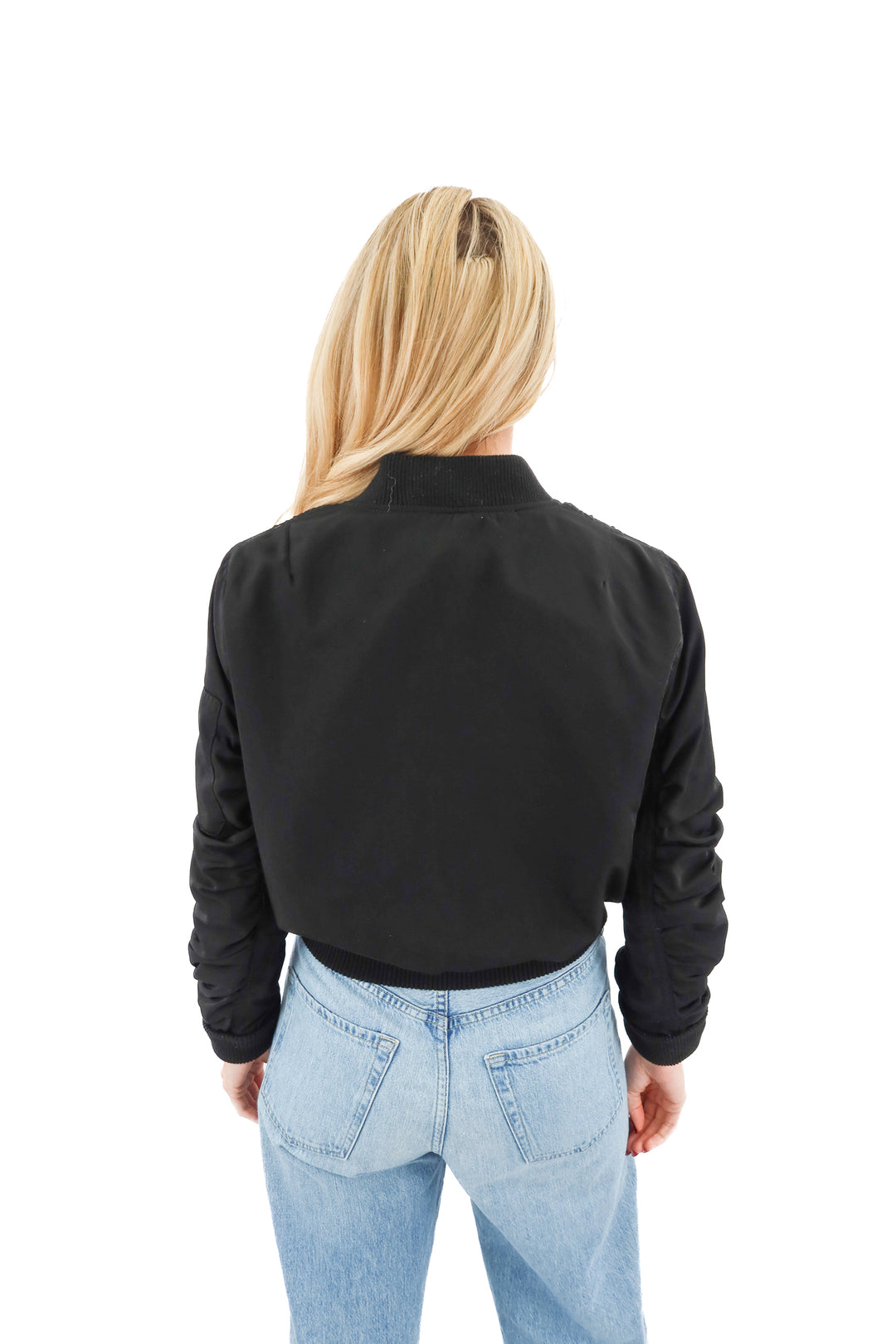 acitve usa black bomber jacket (s)