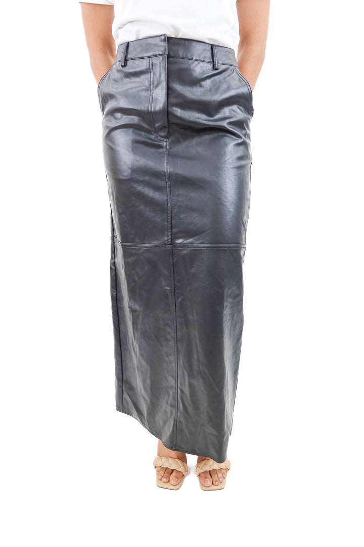 petal + pup vegan leather maxi skirt NWT (s)