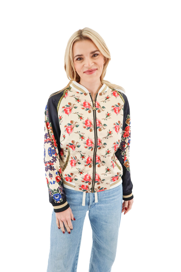 lola the boys patterened bomber jacket (s; retail $88)
