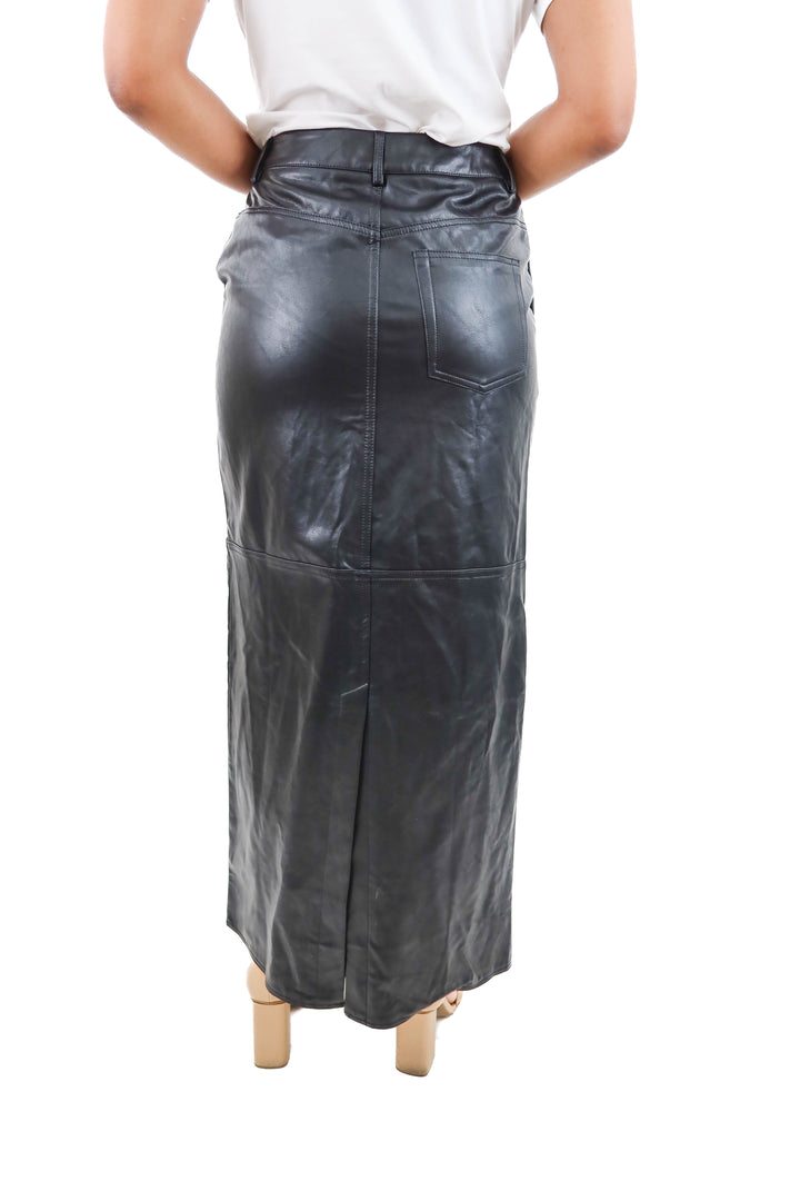 petal + pup vegan leather maxi skirt NWT (s)