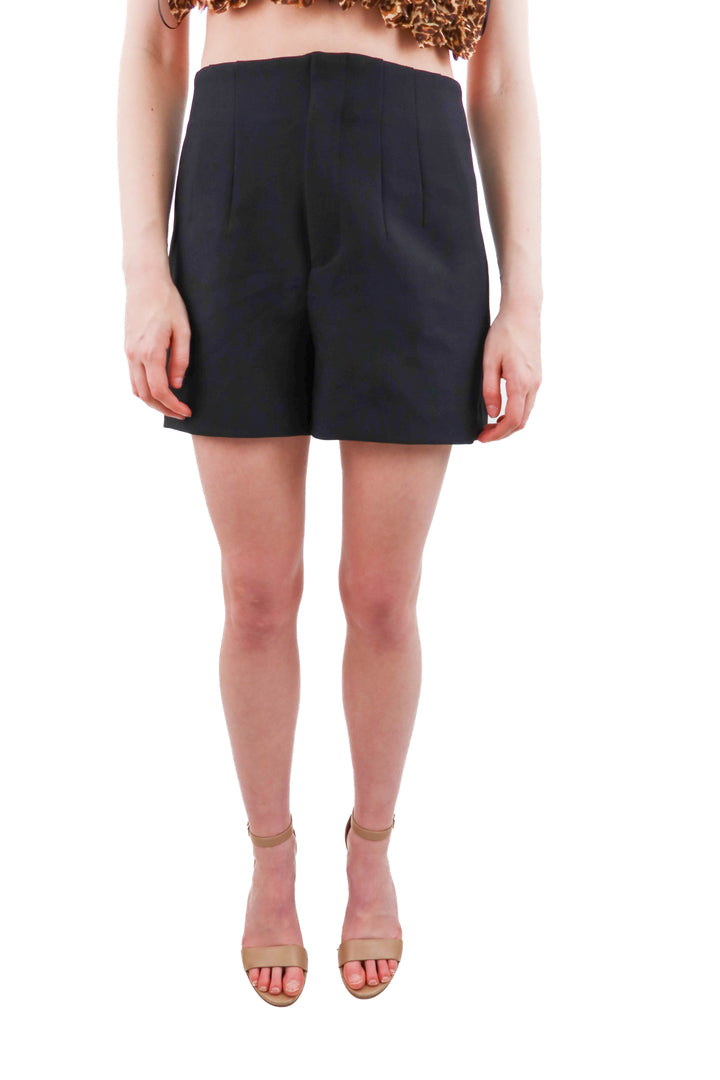 zara black dress shorts (s)