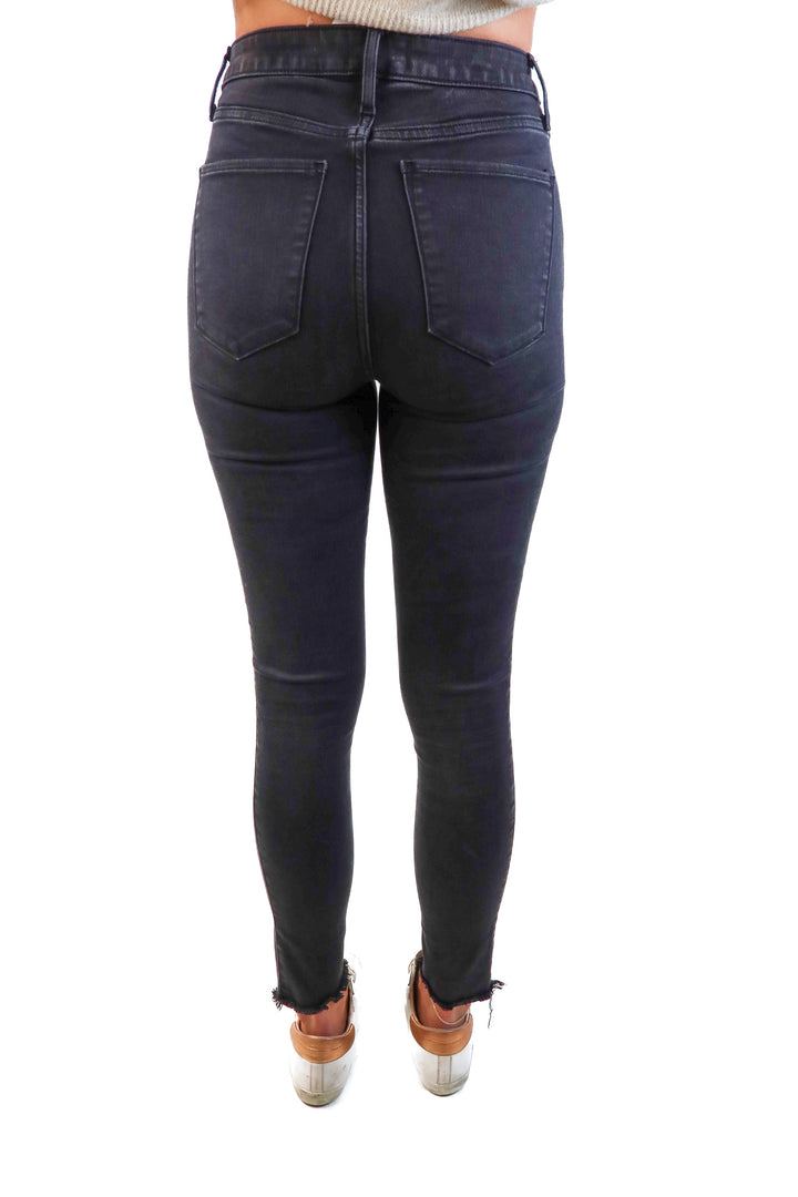 Abercrombie & fitch curve love black high rise super skinny jeans (26/2r)