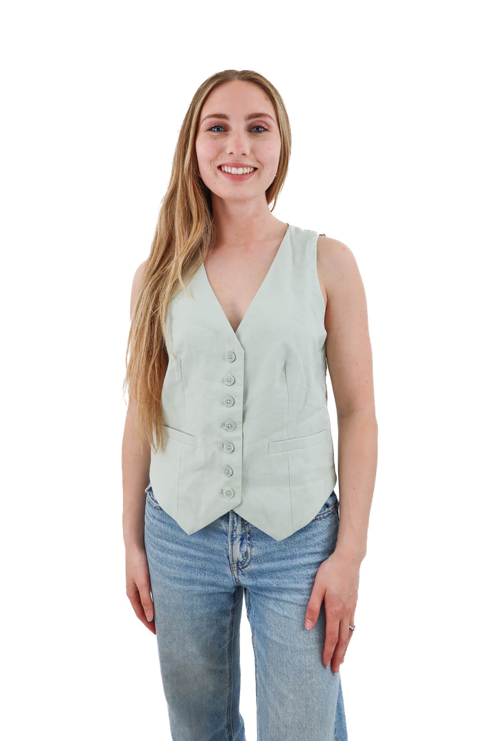 a new day mint vest NWT (xs)