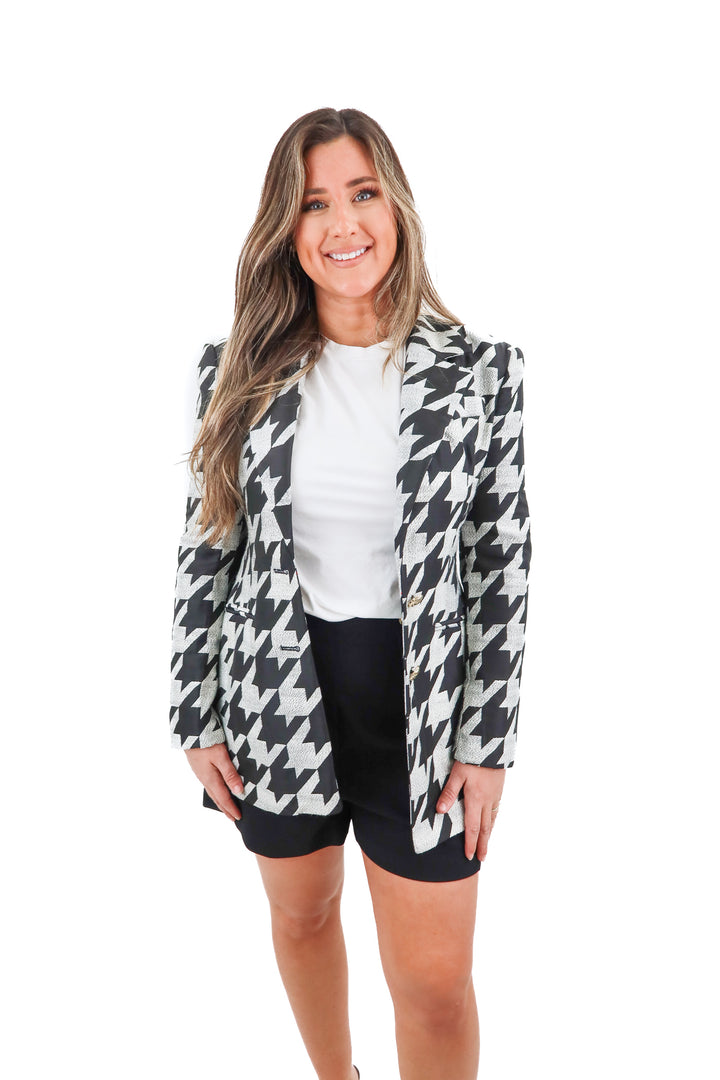 river island houndstooth blazer NWT (10; retail $75)*