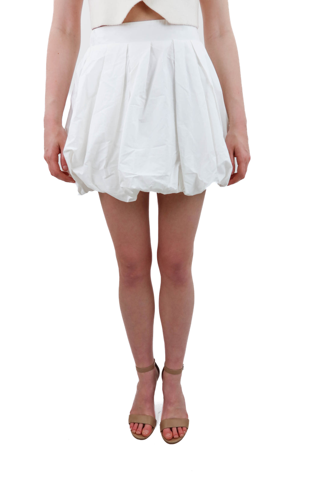 a new day white bubble skirt (xs; retail $35)