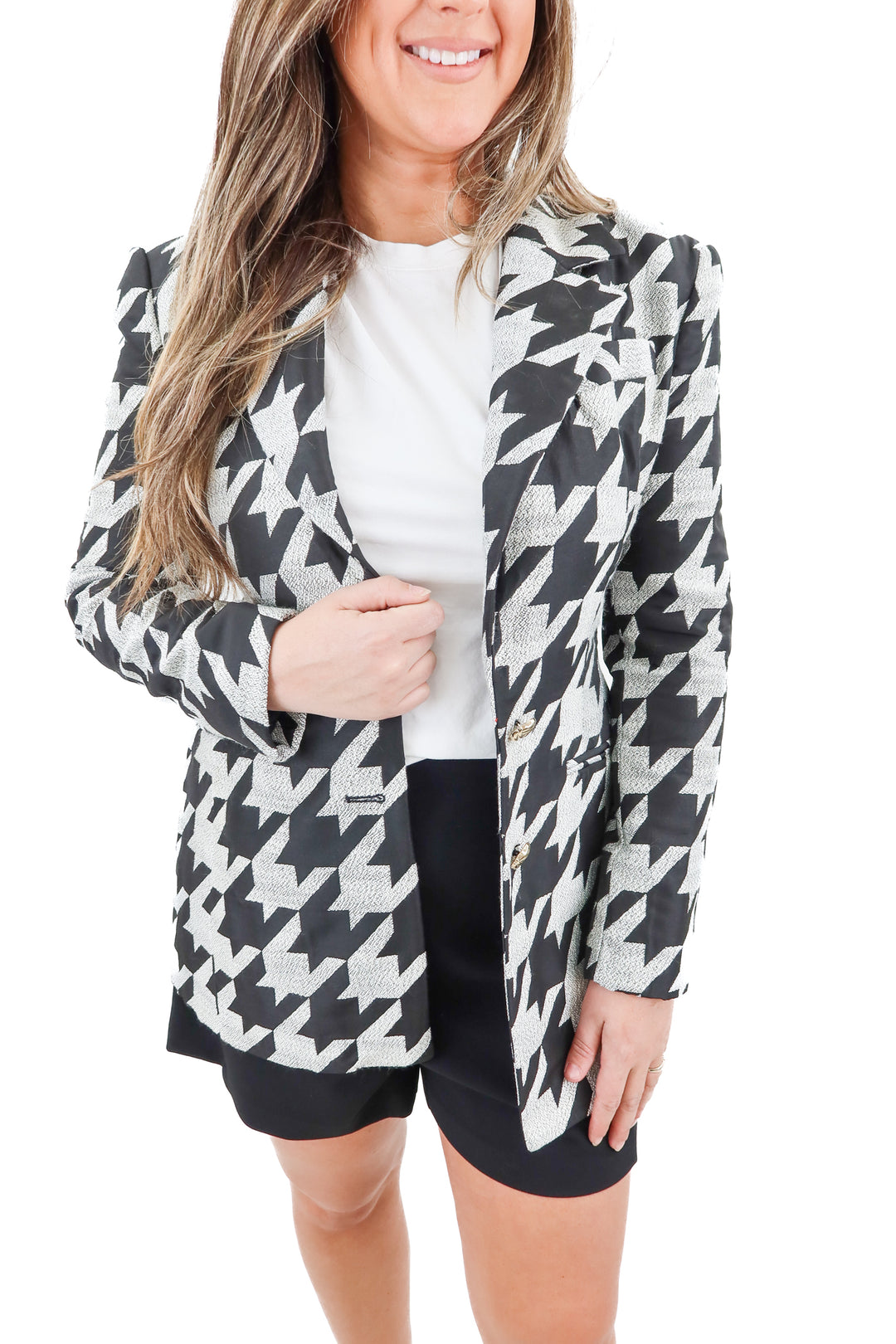 river island houndstooth blazer NWT (10; retail $75)*