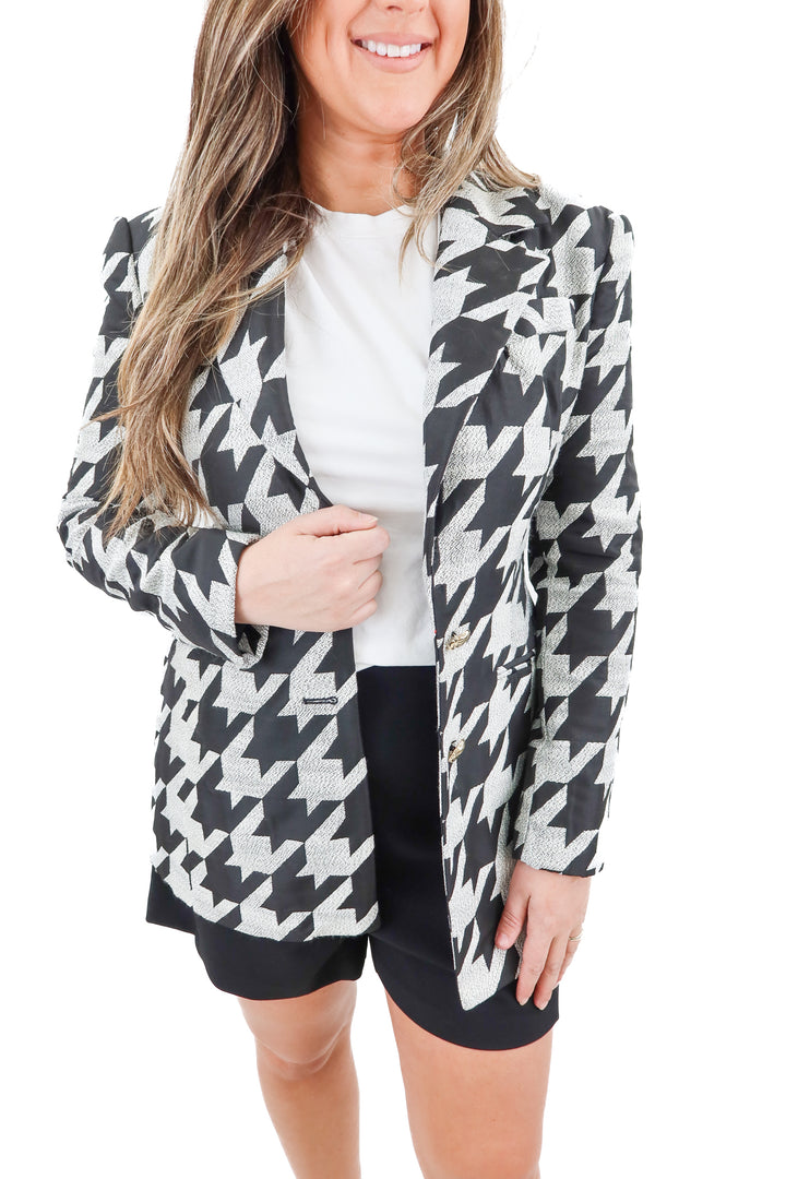 river island houndstooth blazer NWT (10; retail $75)*