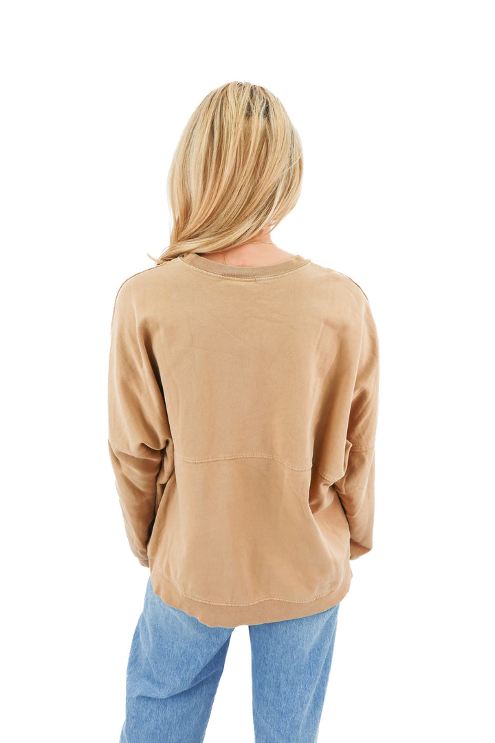 club mother brown crewneck (L)