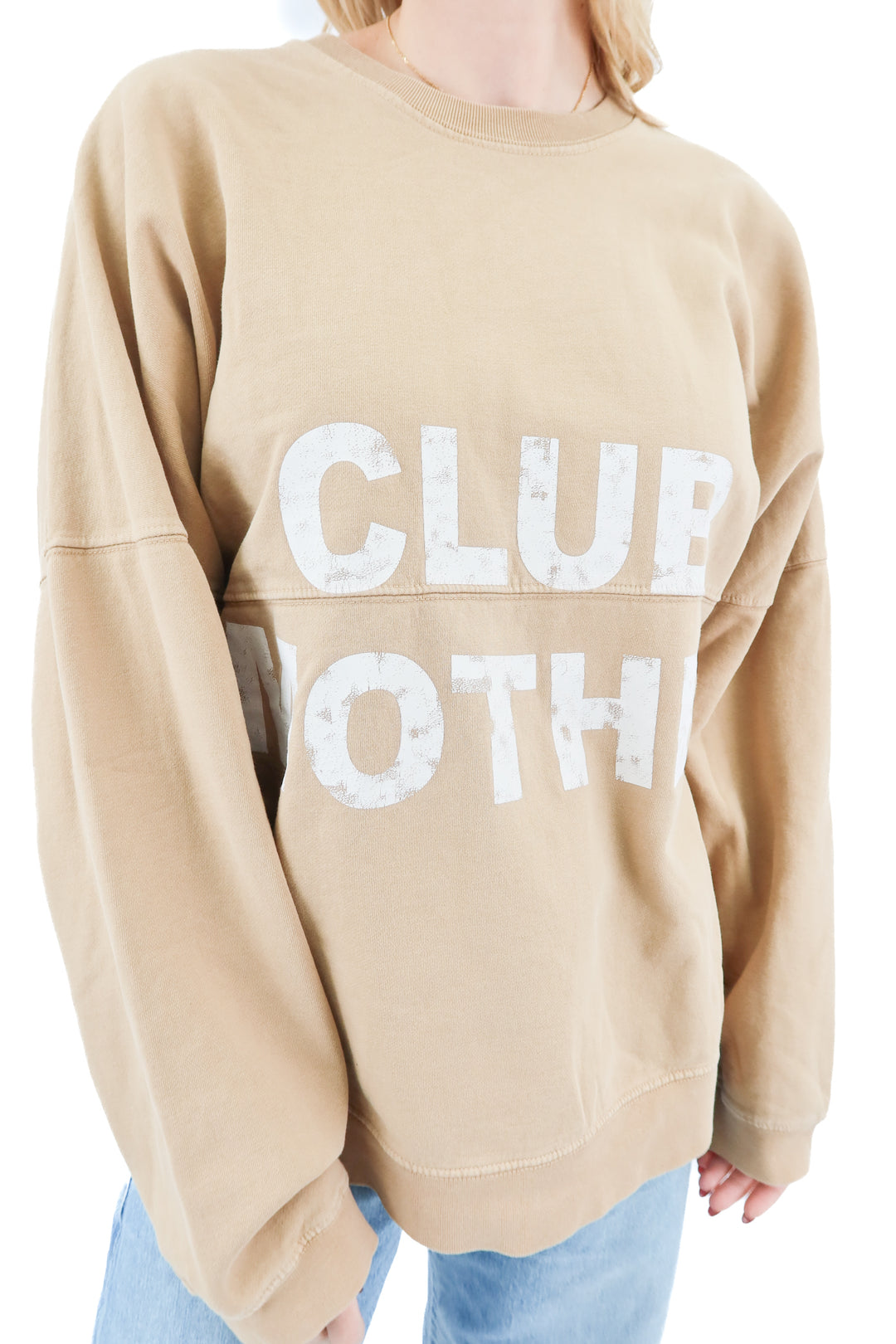 club mother brown crewneck (L)