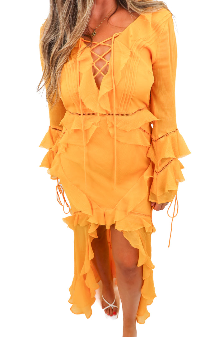 asos yellow ruffle maxi dress (10)