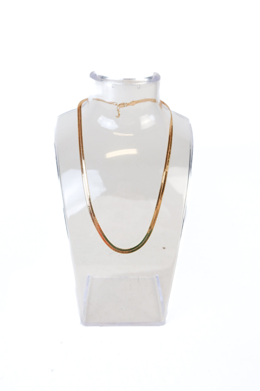 Lili Claspe Gold Herringbone Chain Necklace (retail $68)
