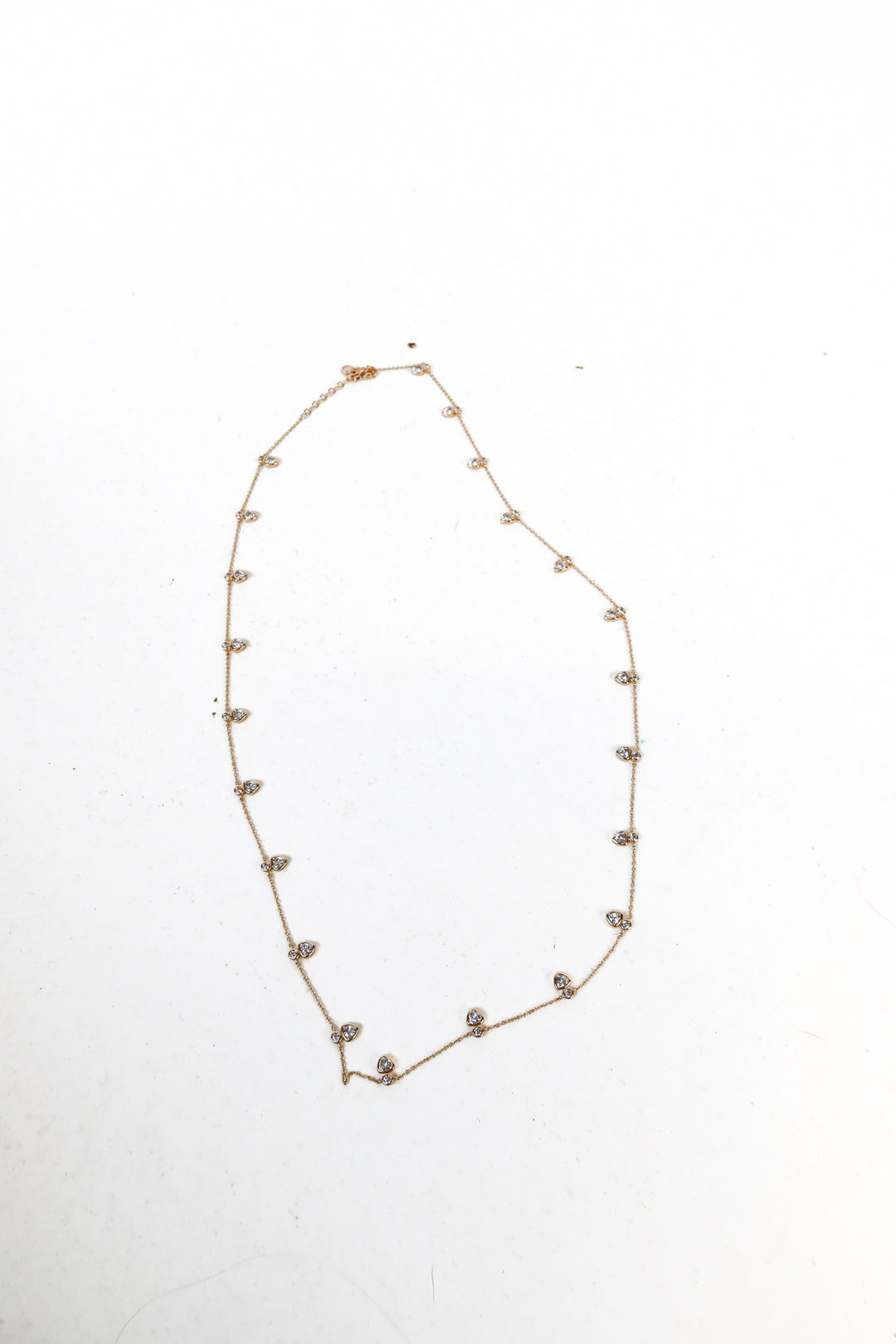 Gold/Crystal Long Necklace