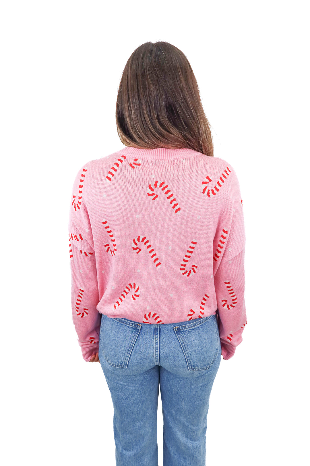 beach riot candy cane sweater (m)
