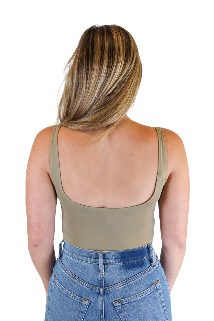 Skims Desert Square Neck Thong Bodysuit NWT (XS; retail $60)