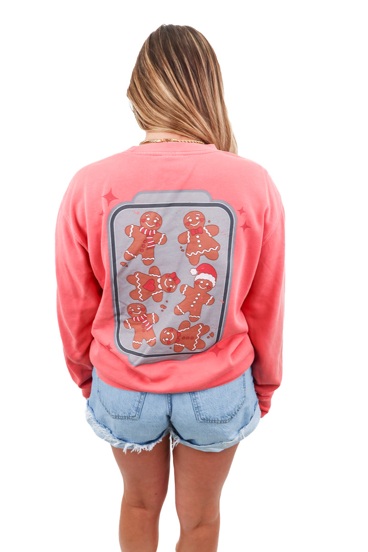 mallory ervin gingerbread man crewneck (m)