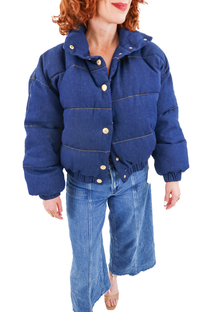 skatie denim puffer (s; retail $285)