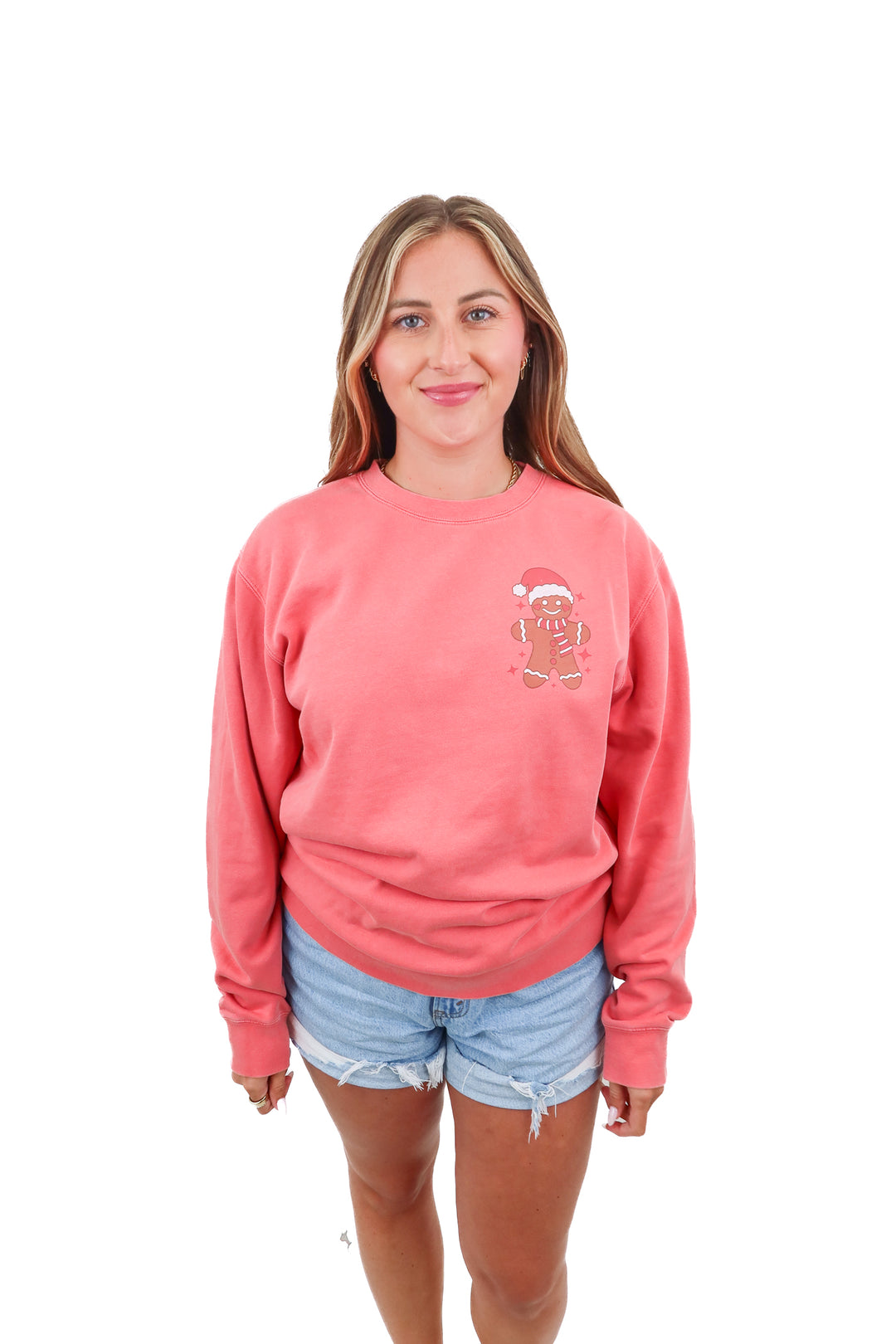 mallory ervin gingerbread man crewneck (m)