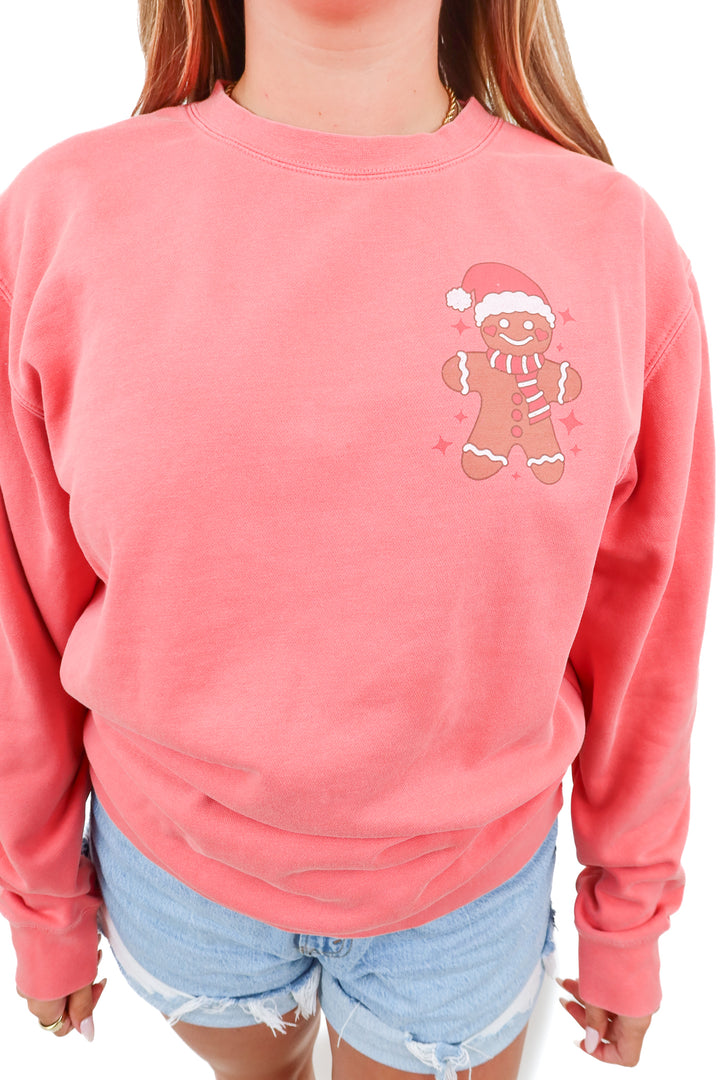 mallory ervin gingerbread man crewneck (m)