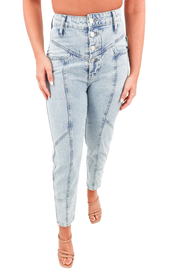 free people light wash hi rise jeans NWT (25; retail $98)
