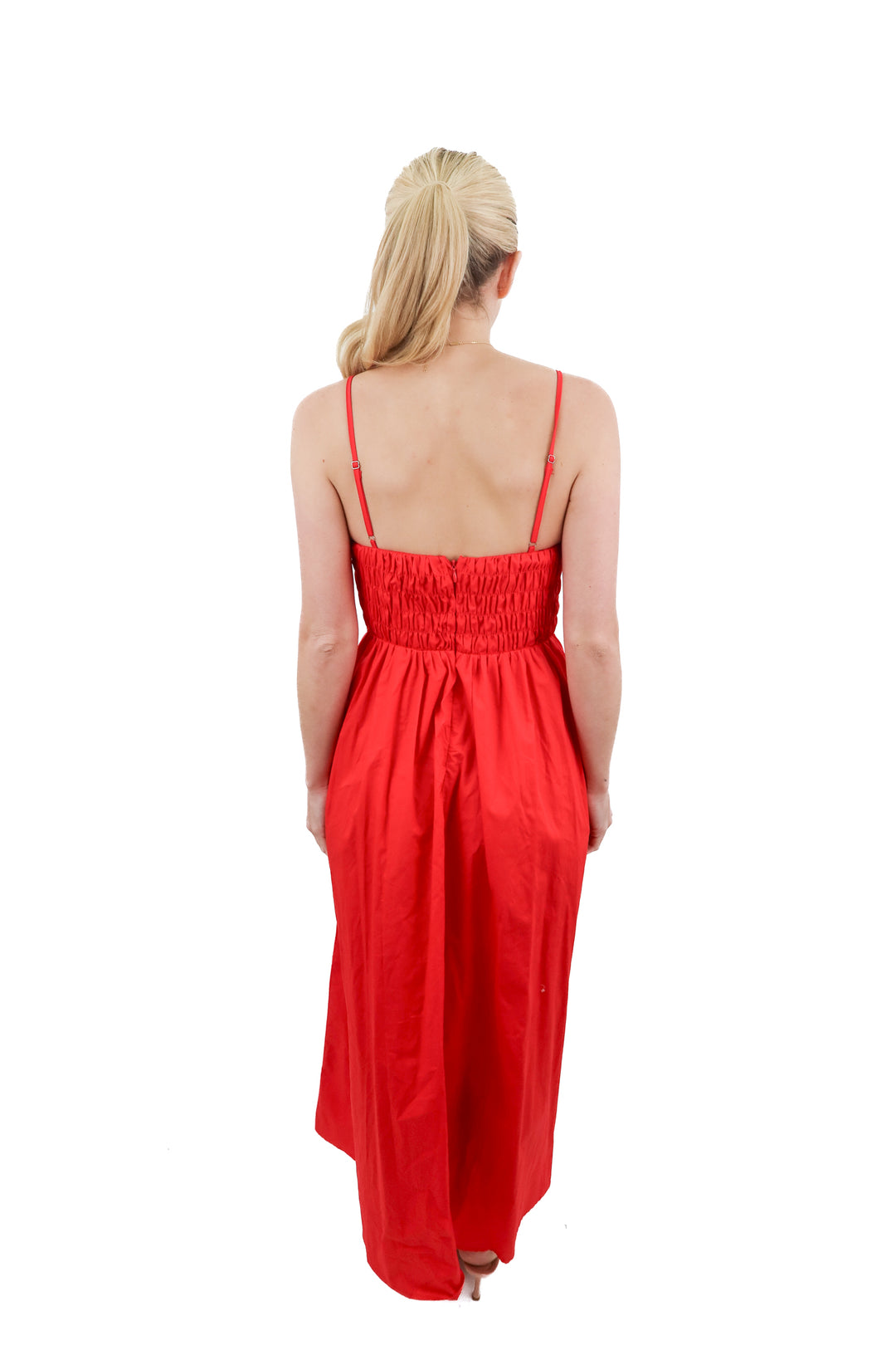 petal + pup red maxi dress NWT (s)
