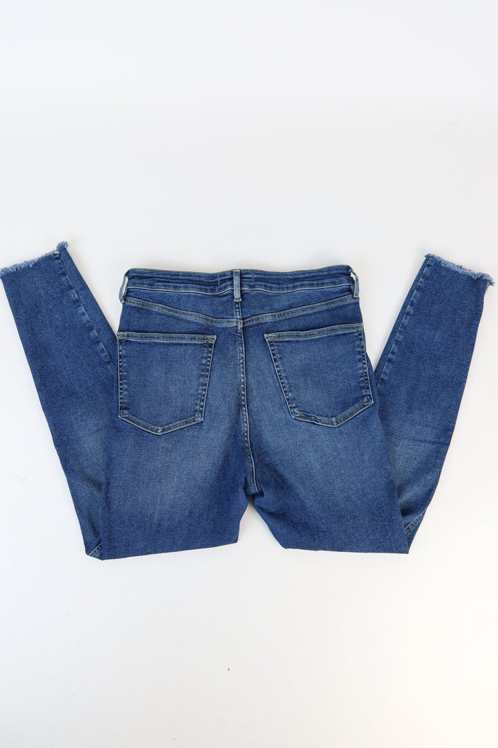 free people medium wash skinny jeans (10/31)