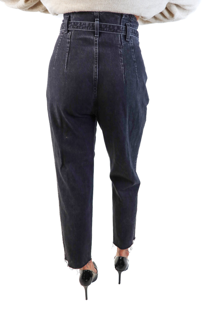 Abercrombie & Fitch black paper bag jeans (26/2r; retail $90)