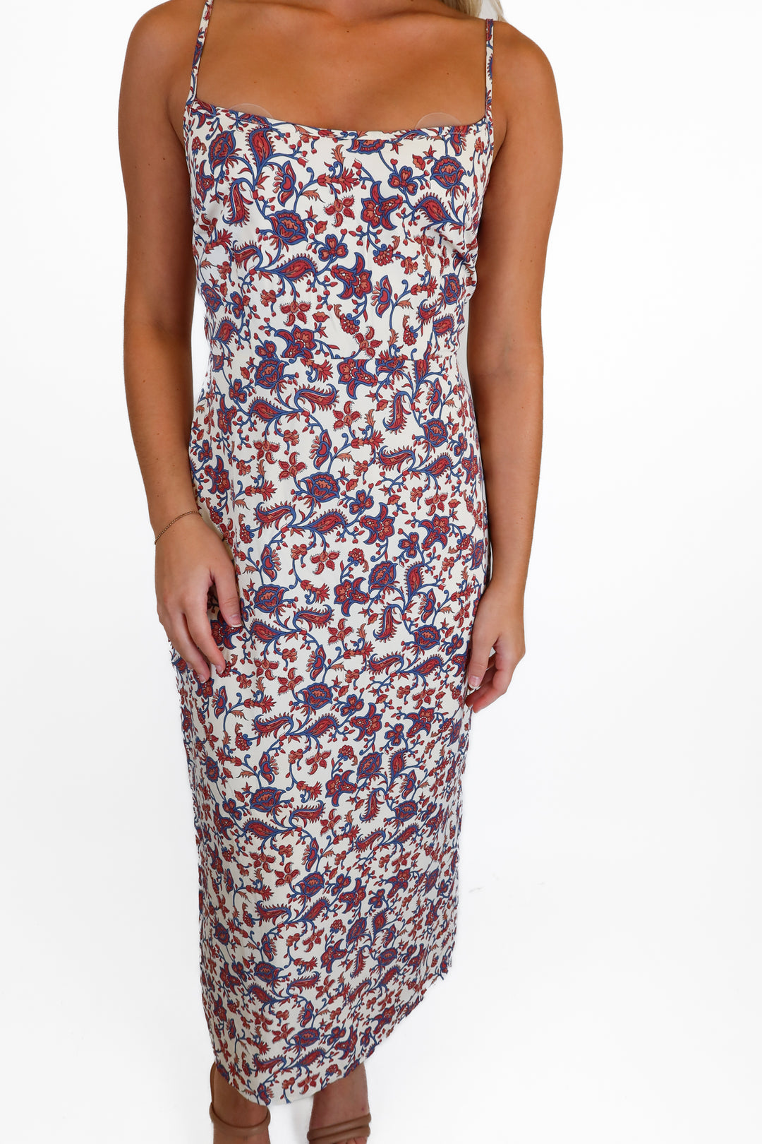 Abercrombie Blue Paisley Midi Dress (S)