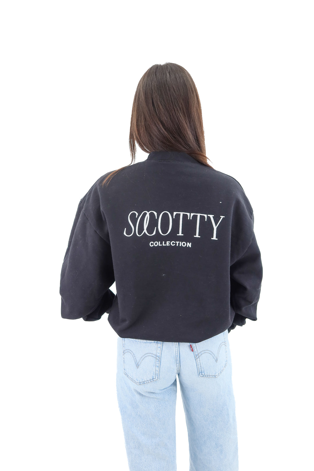 so cotty black crew neck (s; retail $58)