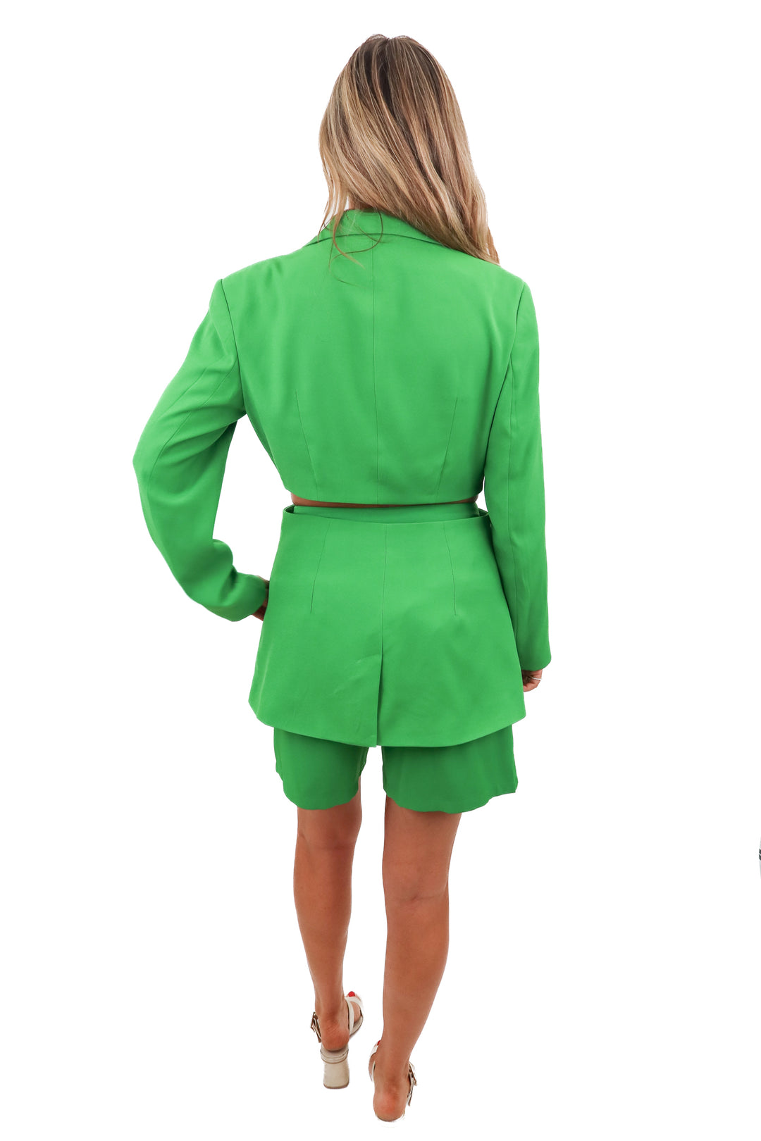 future collective green blazer set (m)