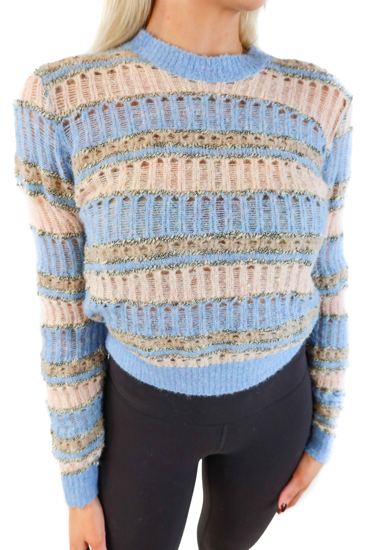 Frame colorful striped sweater (s; retail $498)