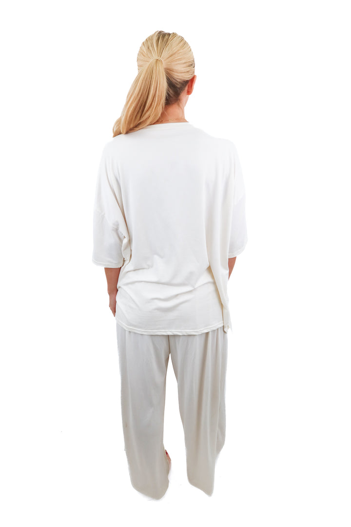 nothing fits but ivory lounge set (s/m; retail $139)