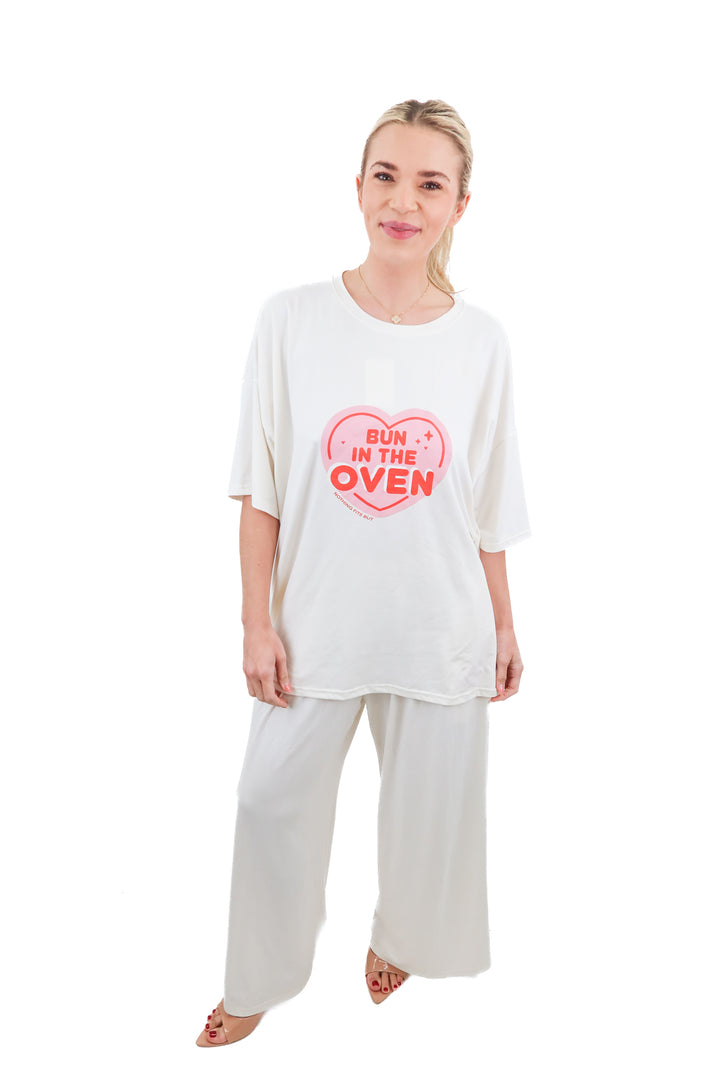 nothing fits but ivory lounge set (s/m; retail $139)
