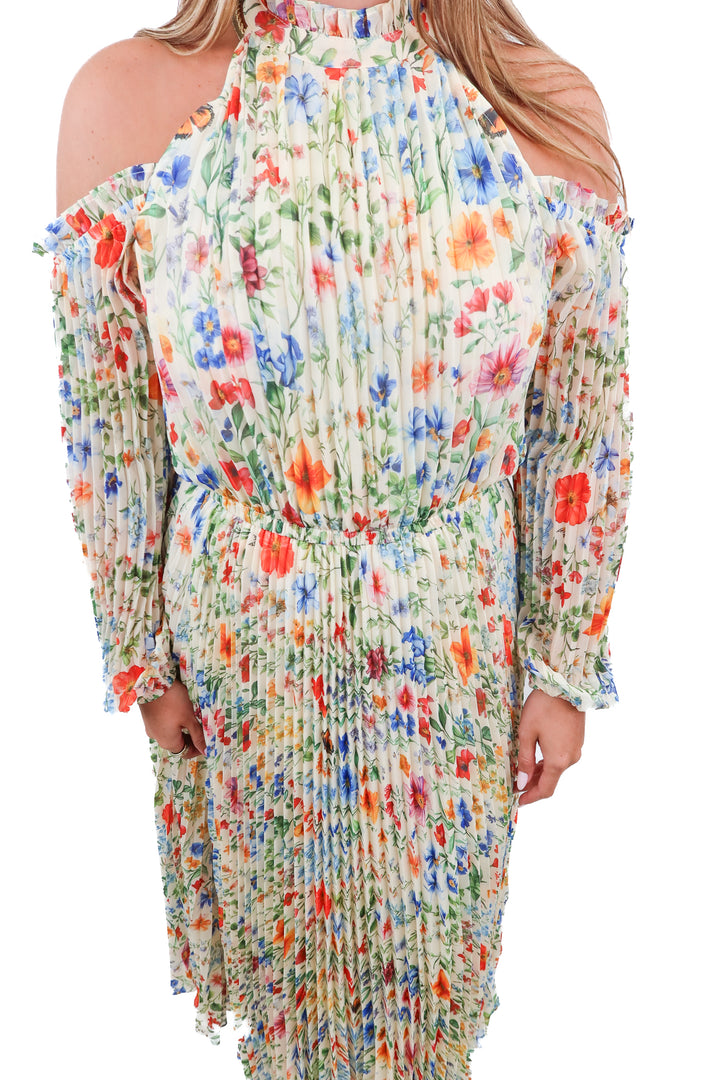 petal + pup floral maxi dress (m; retail $139)