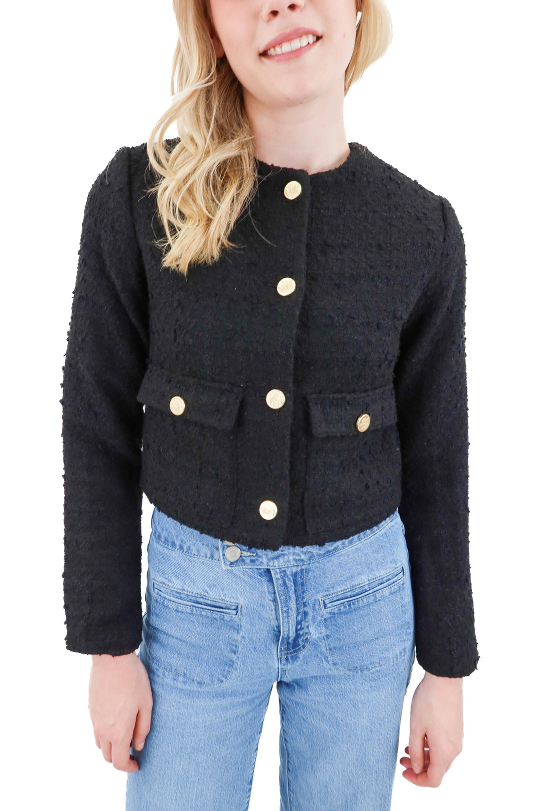 abercrombie & fitch black/gold blazer NWT (xs)