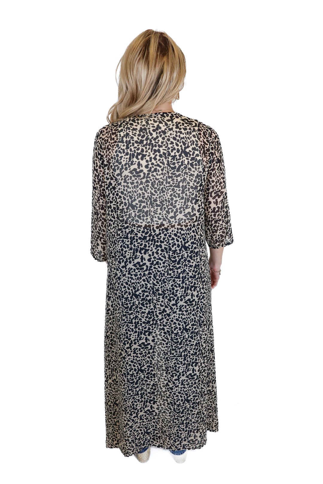 Caitlin Covington x Pink Lily Animal Print Duster (S)