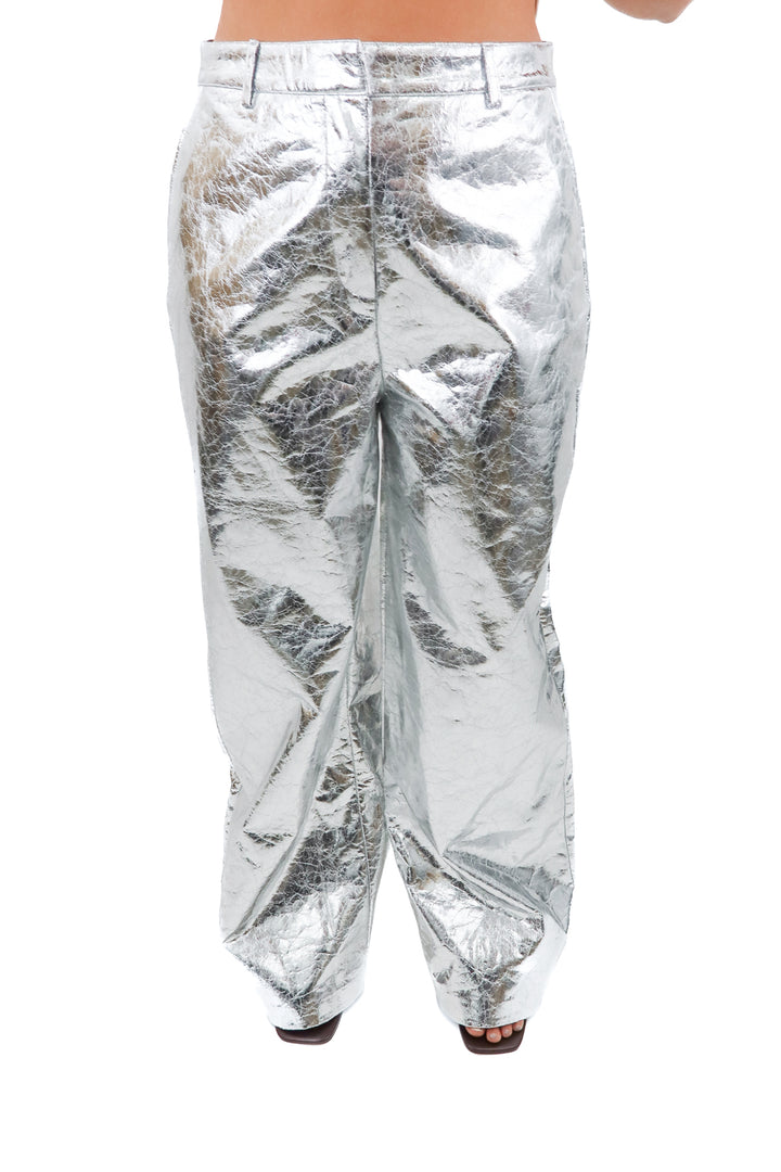 nasty gal silver pants NWT (12)