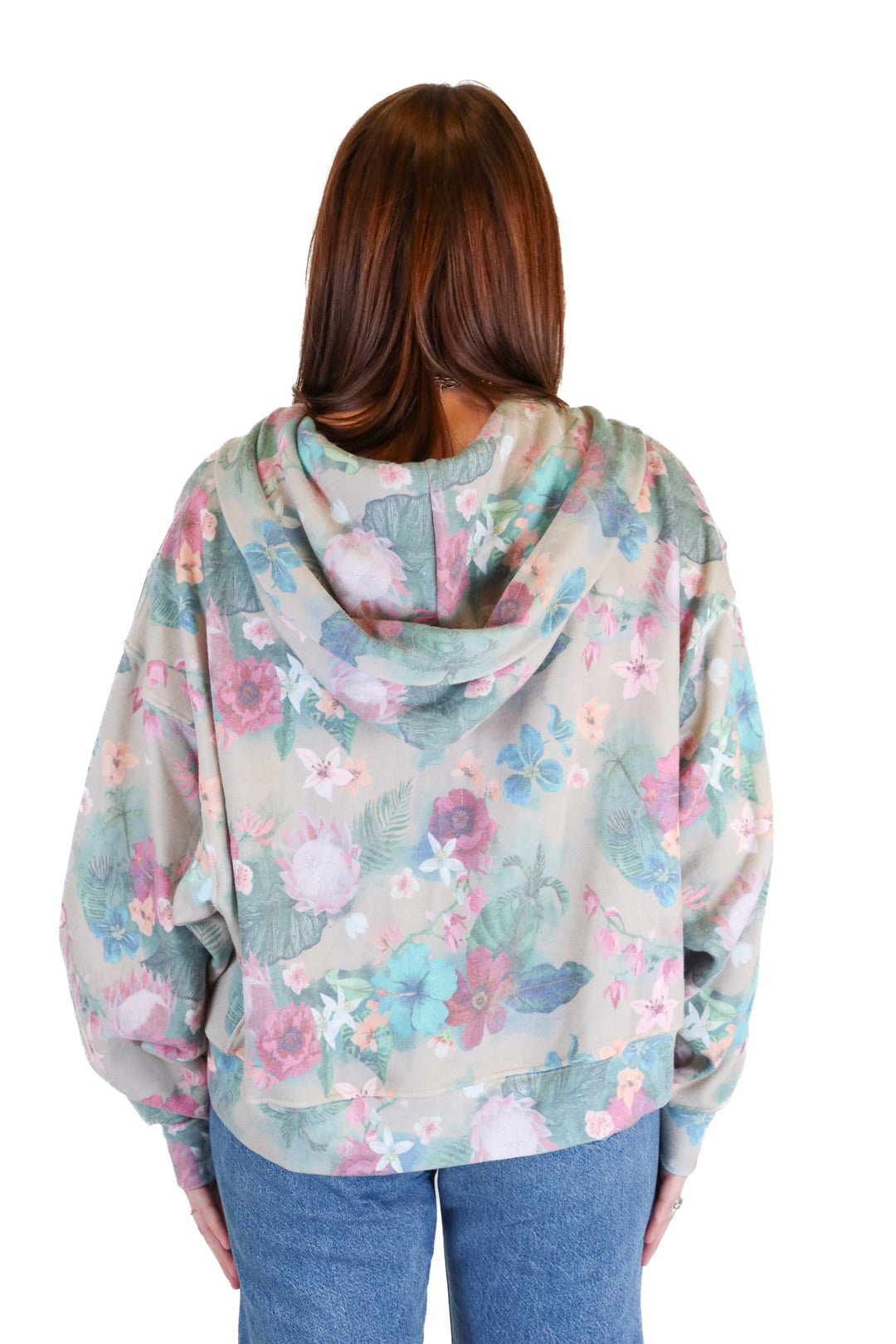 Tribe Kelley Tropical Floral Zip Up Jacket(S)
