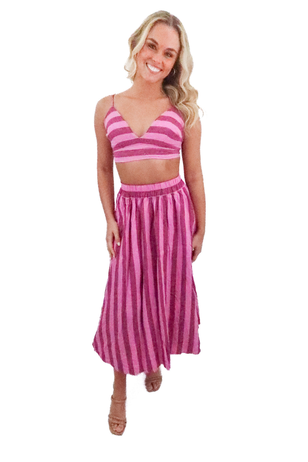a new day pink/purple striped set (s)