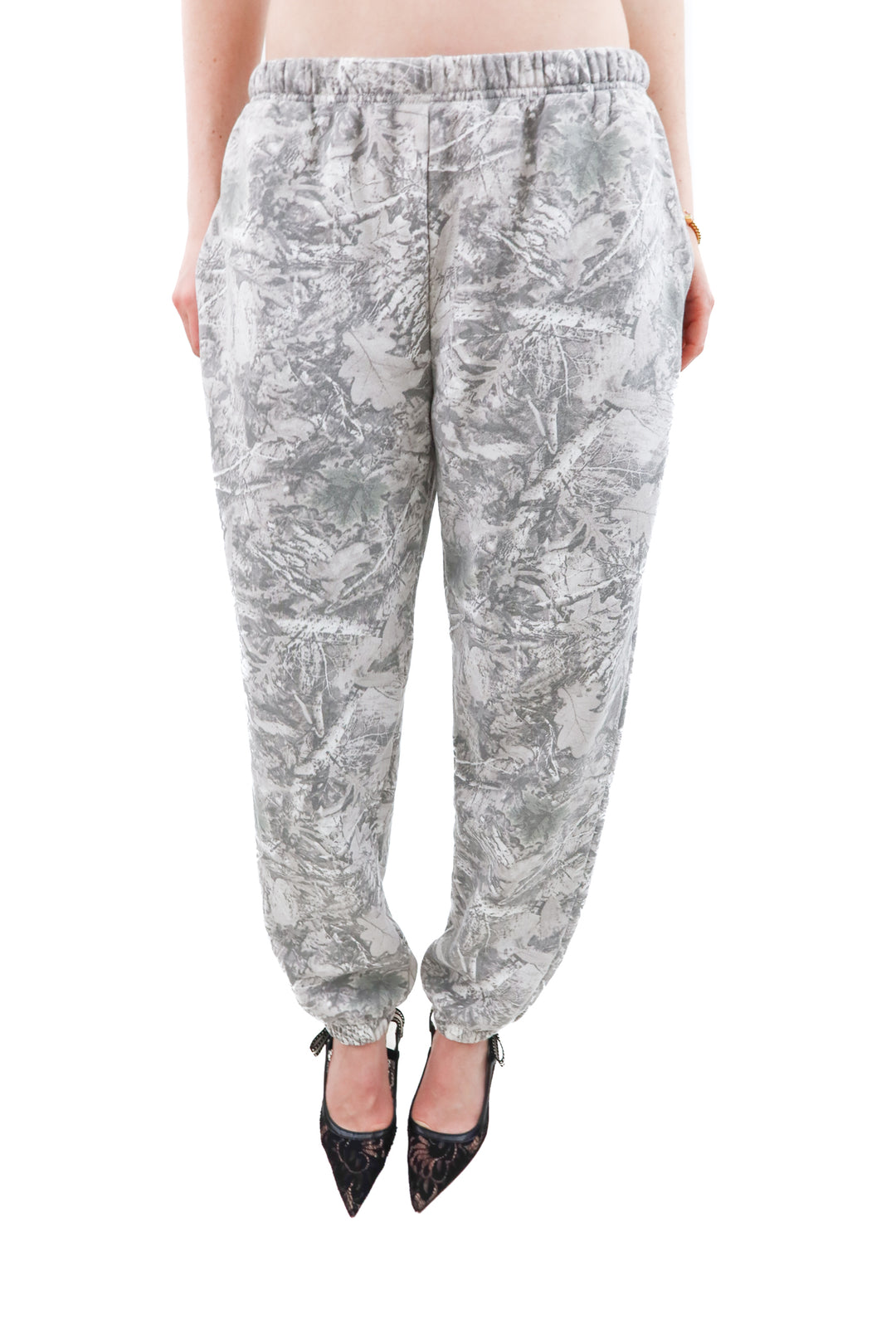 ardene grey camo jogger sweatpants (s)
