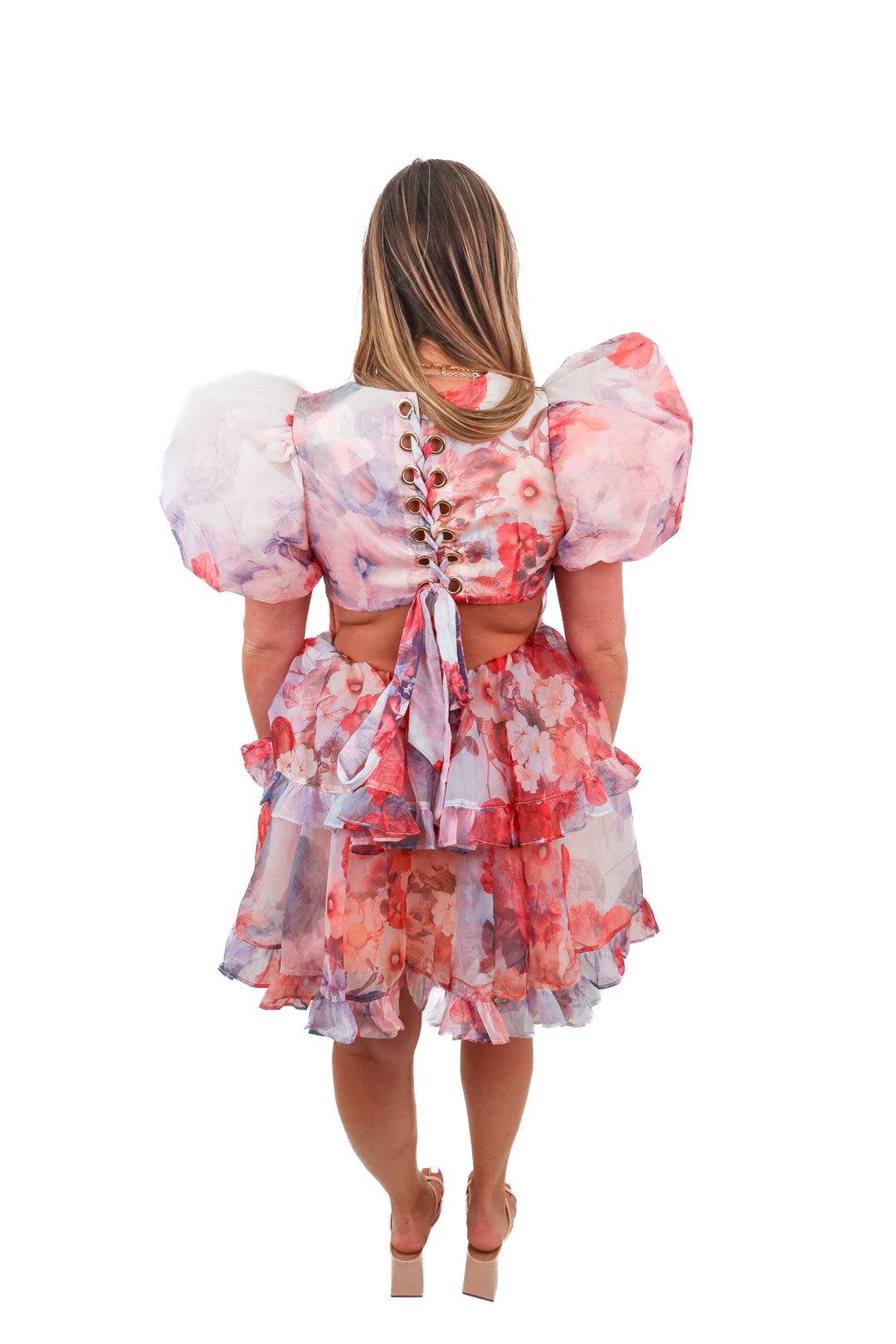 asos luxe floral puff sleeve dress (10)