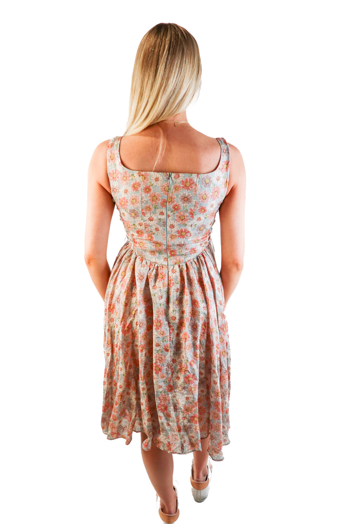 Comfort first classy always lace up daisy linen dress NWT (xs*)