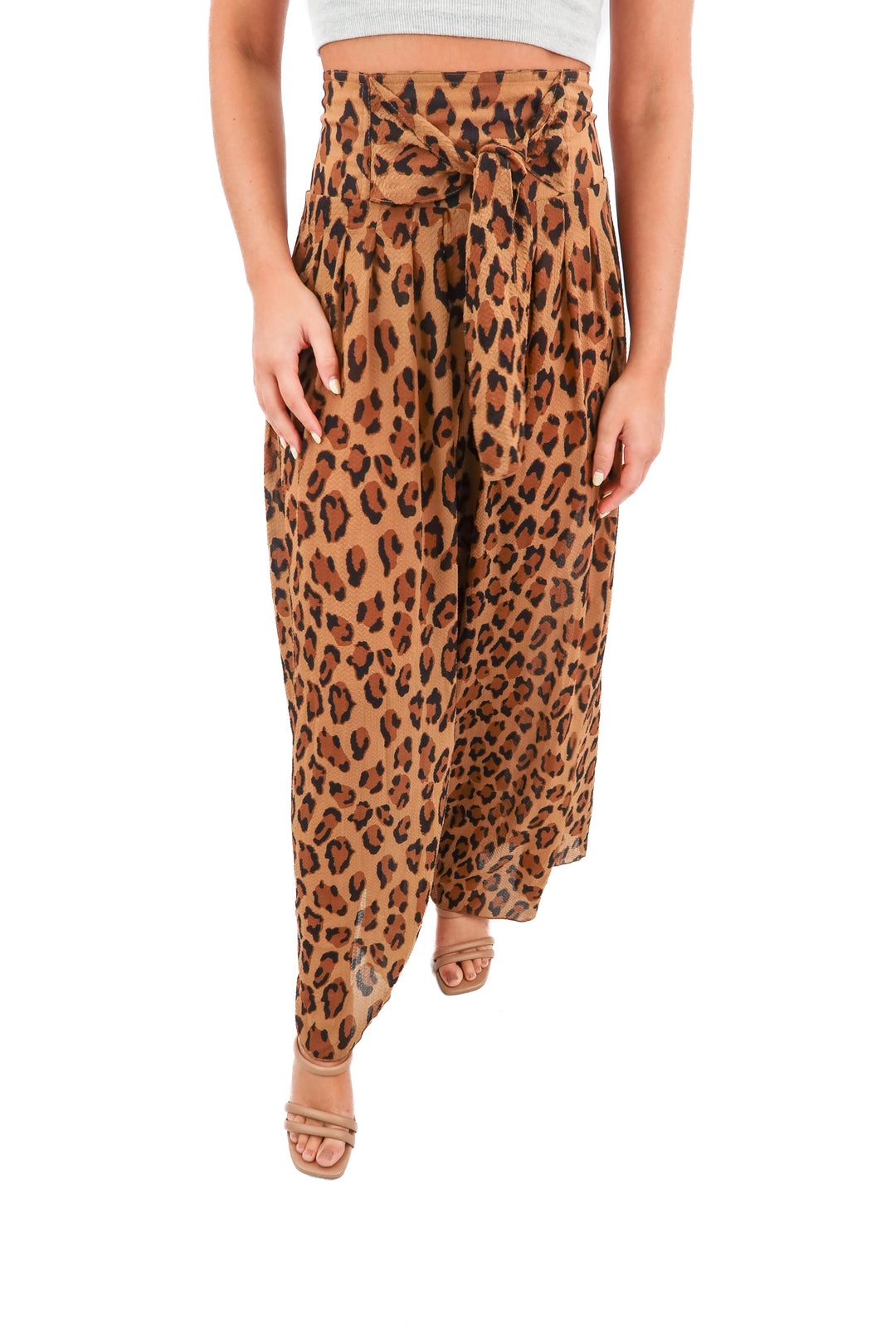 free people leopard pants (xs; retail $98)