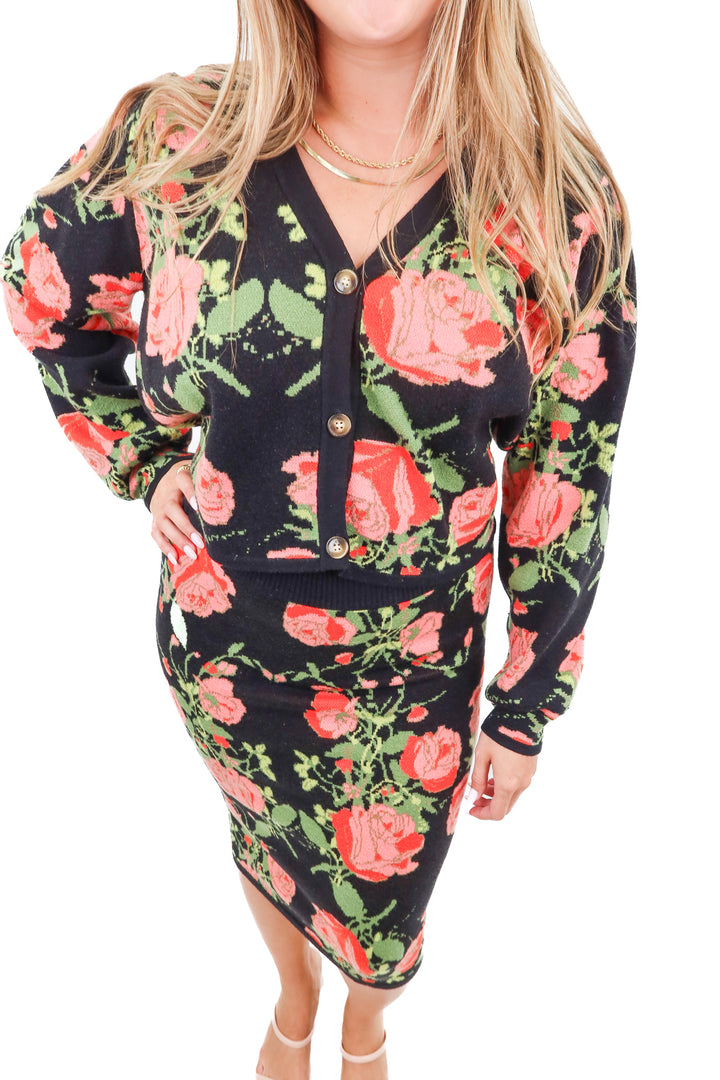 petal + pup knit rose set (m)