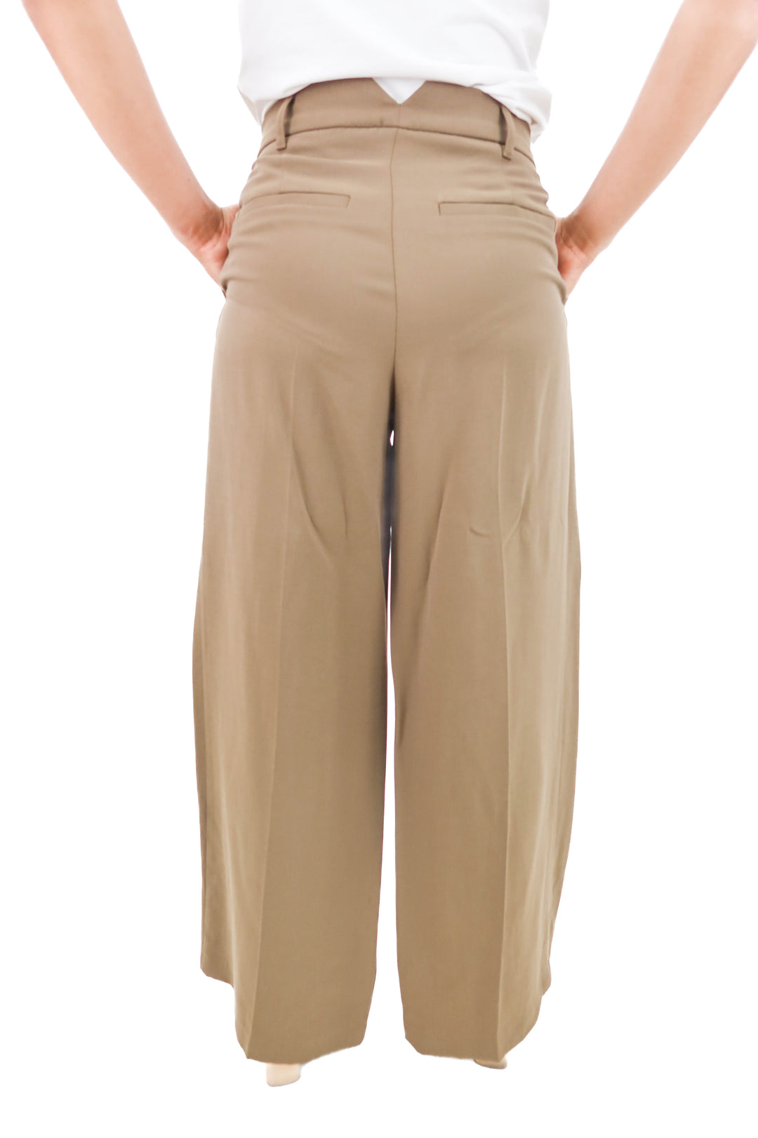 zara wide leg green trousers NWT (xs)