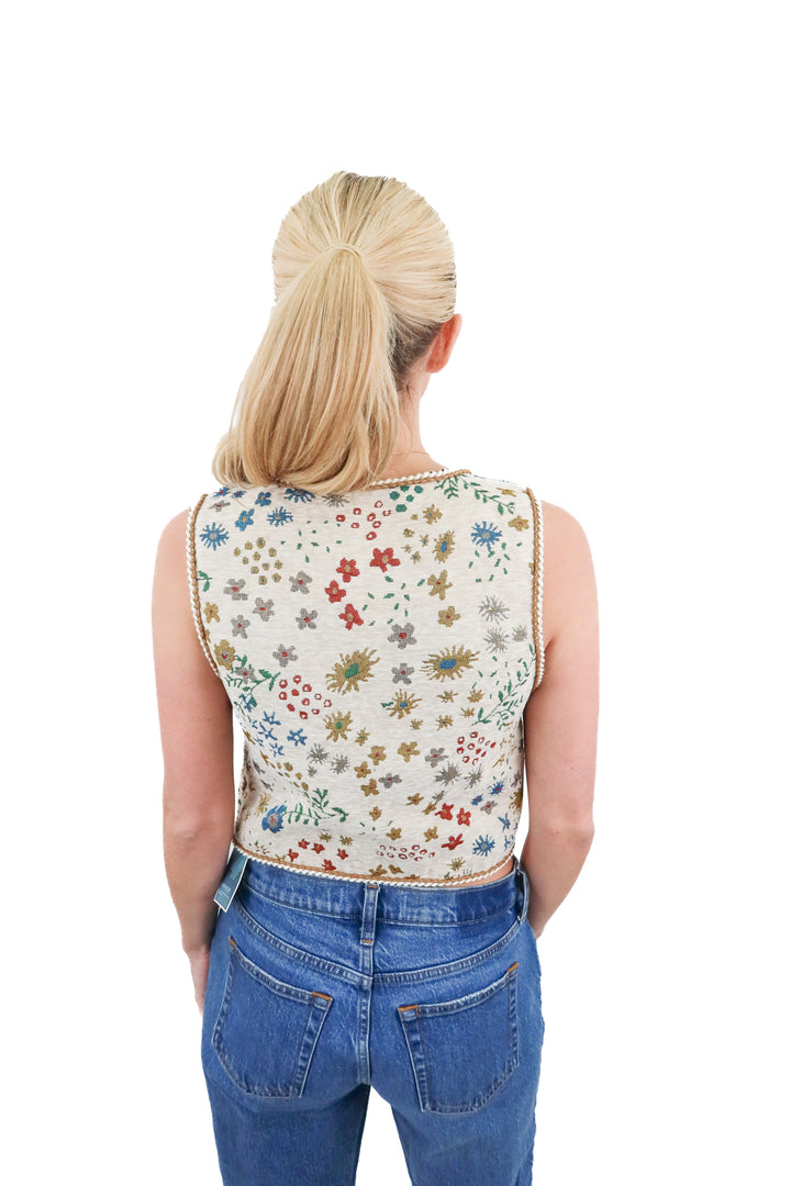 gorglitter knit vest NWT (xs)