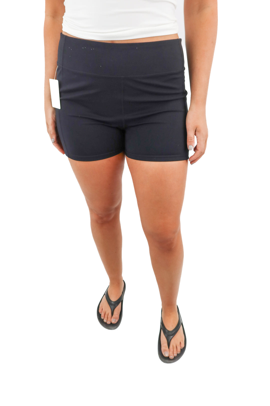 zella black biker shorts (L; retail $59)