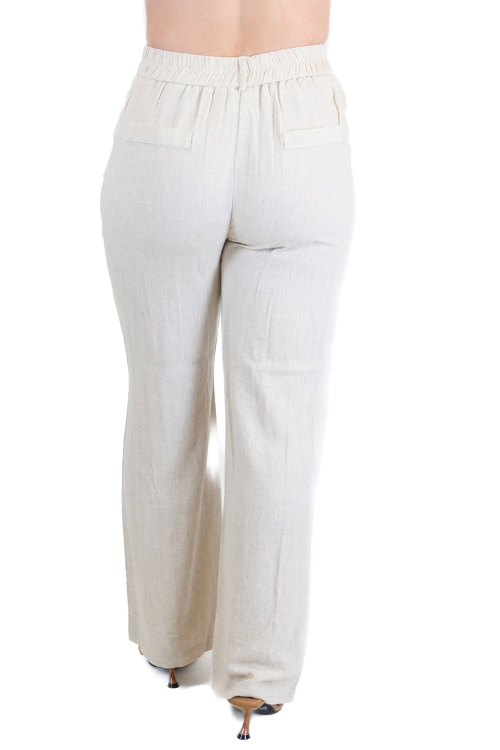 Heipeiwa beige linen pants NWT (S)