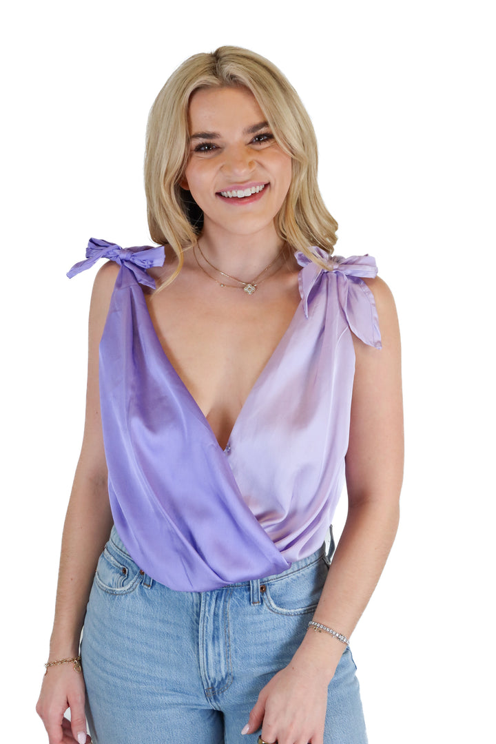 Strut & Bolt purple two toned bodysuit (S)